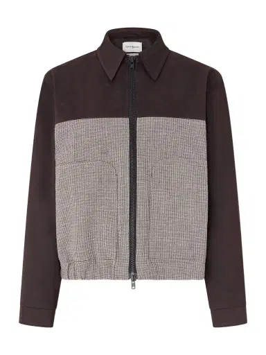 Oliver Spencer Bembridge Twill and Seersucker Blouson Jacket - Men | Thumbnail 1 Oliver Spencer Bembridge Twill and Seersucker Blouson Jacket - Men | Thumbnail 1