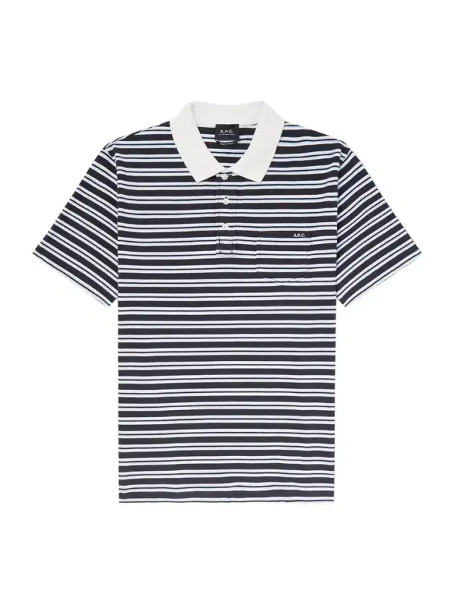 A.P.C. Oscar Logo-Embroidered Striped Organic Cotton-Piqué Polo Shirt - Men