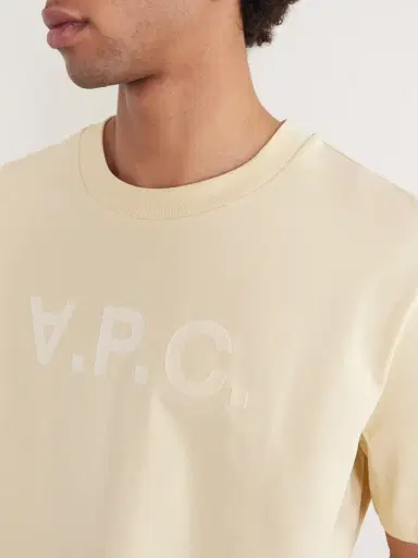 A.P.C. Standard Grand VPC Logo-Flocked Organic Cotton-Jersey T-Shirt - Men | Thumbnail 5