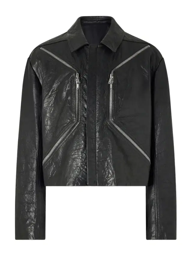 Rick Owens Temple Heizer Mac Textured-Leather Jacket - Men