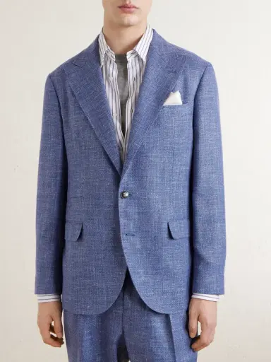Brunello Cucinelli Wool-Blend Suit Jacket - Men | Thumbnail 3