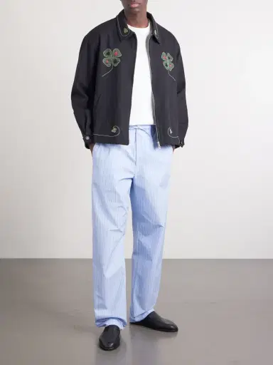 BODE Lucky Draw Embroidered Cotton-Twill Blouson Jacket - Men | Thumbnail 2
