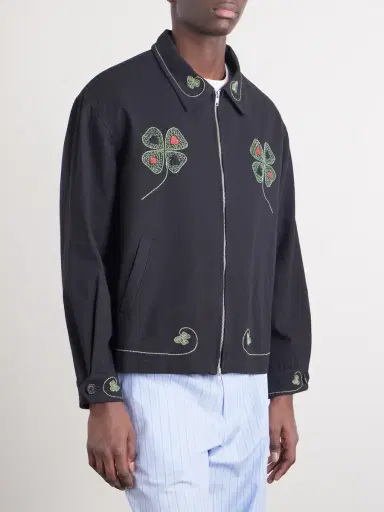BODE Lucky Draw Embroidered Cotton-Twill Blouson Jacket - Men | Thumbnail 3