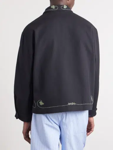 BODE Lucky Draw Embroidered Cotton-Twill Blouson Jacket - Men | Thumbnail 4