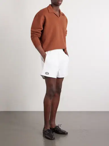 BODE Crew Polo Cotton-Jersey Sweatshirt - Men | Thumbnail 2 BODE Crew Polo Cotton-Jersey Sweatshirt - Men | Thumbnail 2