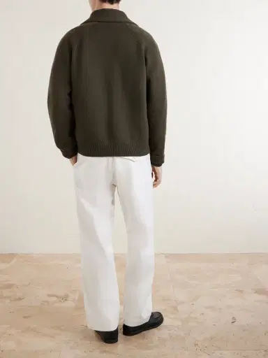Margaret Howell Merino Wool Zip-Up Cardigan - Men | Thumbnail 4