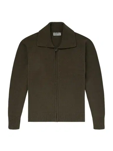 Margaret Howell Merino Wool Zip-Up Cardigan - Men | Thumbnail 1