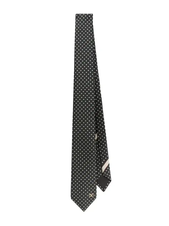 Valentino Garavani 6cm Polka-Dot Silk-Blend Jacquard Tie - Men