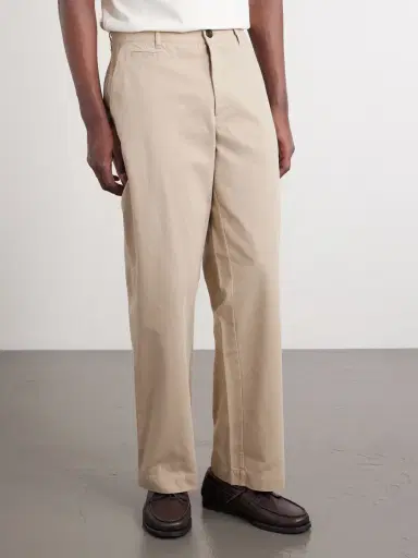 Portuguese Flannel Labura Straight-Leg Organic Cotton-Twill Trousers - Men | Thumbnail 3