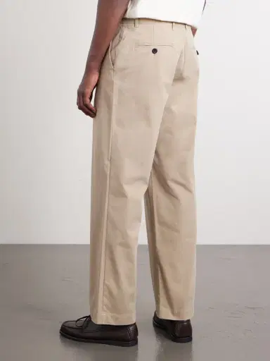 Portuguese Flannel Labura Straight-Leg Organic Cotton-Twill Trousers - Men | Thumbnail 4