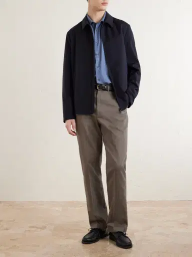 dunhill Straight-Leg Cotton-Twill Chinos - Men | Thumbnail 2