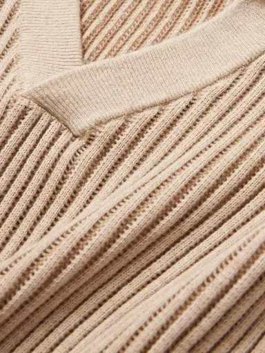 Frescobol Carioca Rino Ribbed-Knit Cotton-Blend Polo Shirt - Men | Thumbnail 4 Frescobol Carioca Rino Ribbed-Knit Cotton-Blend Polo Shirt - Men | Thumbnail 4