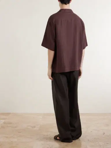 Margaret Howell Camp-Collar Linen Shirt - Men | Thumbnail 4 Margaret Howell Camp-Collar Linen Shirt - Men | Thumbnail 4