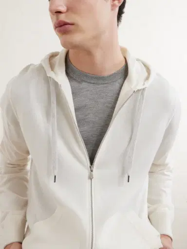 Brunello Cucinelli Cashmere Zip-Up Hoodie - Men | Thumbnail 5 Brunello Cucinelli Cashmere Zip-Up Hoodie - Men | Thumbnail 5