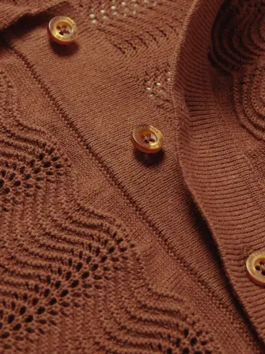 Frescobol Carioca Vidal Open-Knit Cotton Polo Shirt - Men | Thumbnail 4 Frescobol Carioca Vidal Open-Knit Cotton Polo Shirt - Men | Thumbnail 4