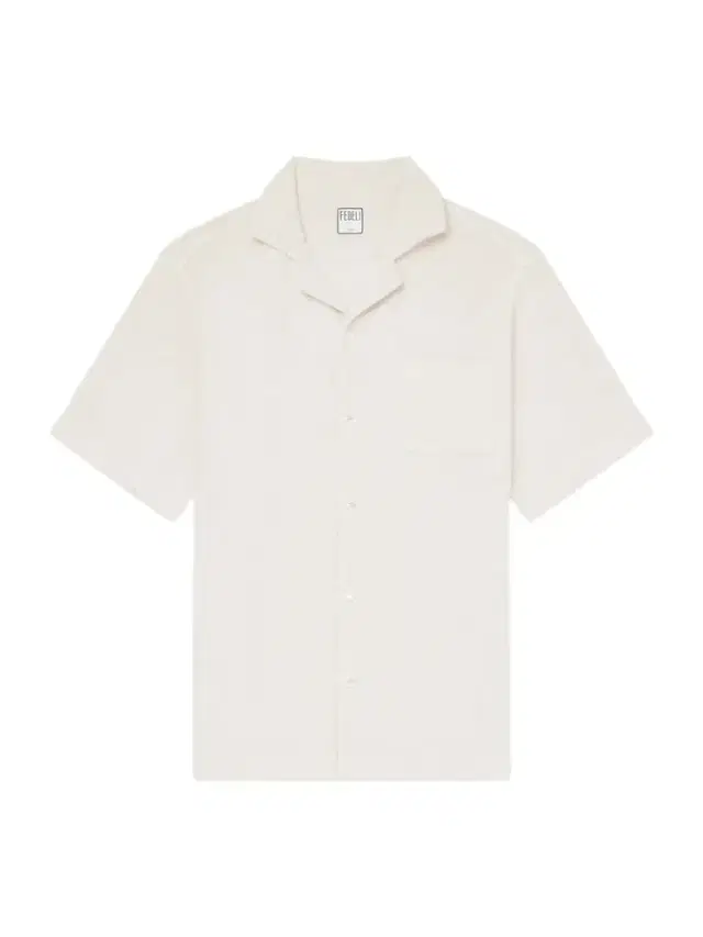 FEDELI Camp-Collar Cotton-Terry Shirt - Men