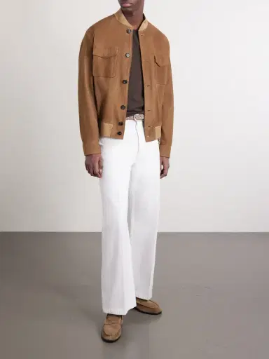 Slowear Suede Bomber Jacket - Men | Thumbnail 2