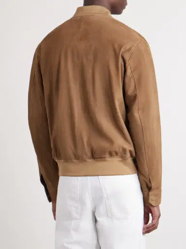 Slowear Suede Bomber Jacket - Men | Thumbnail 4