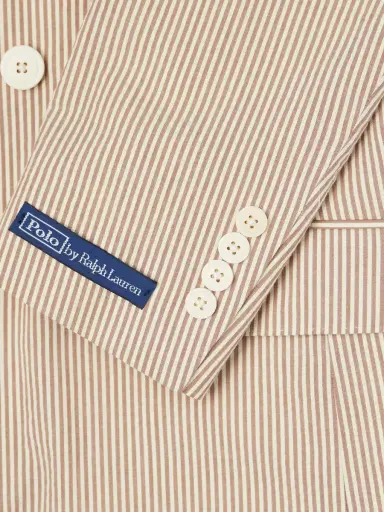 Polo Ralph Lauren Double-Breasted Striped Cotton Suit Jacket - Men | Thumbnail 6 Polo Ralph Lauren Double-Breasted Striped Cotton Suit Jacket - Men | Thumbnail 6