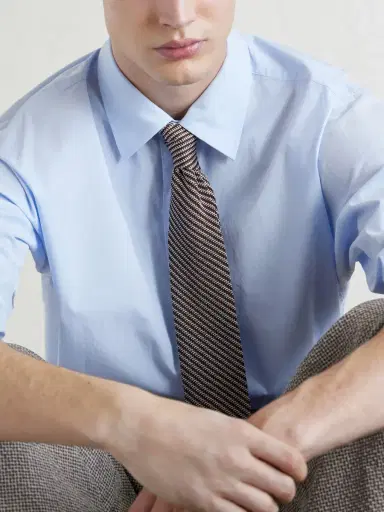 mfpen 6cm Striped Knitted Silk Tie - Men | Thumbnail 3