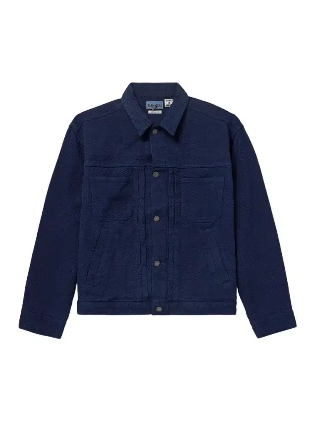 Blue Blue Japan Indigo-Dyed Sashiko Cotton Trucker Jacket - Men