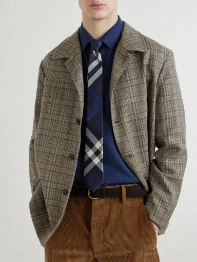 Burberry 7cm Checked Silk-Twill Tie - Men | Thumbnail 2