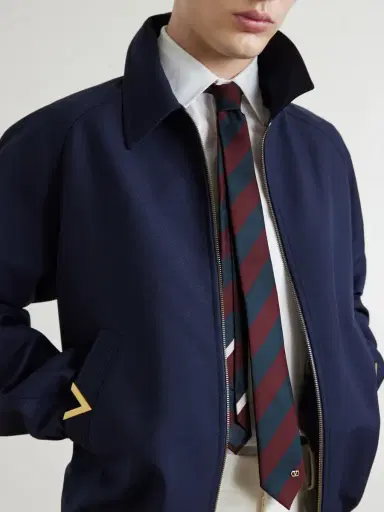 Valentino Garavani 6cm Striped Silk-Jacquard Tie - Men | Thumbnail 3