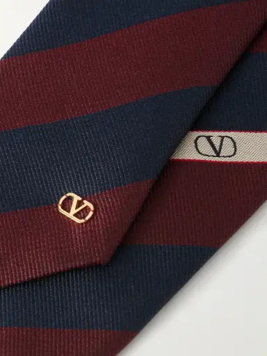 Valentino Garavani 6cm Striped Silk-Jacquard Tie - Men | Thumbnail 4