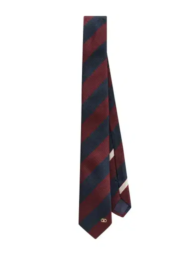 Valentino Garavani 6cm Striped Silk-Jacquard Tie - Men | Thumbnail 1