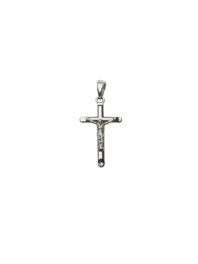 Crucifix pendant 0,92g White Gold