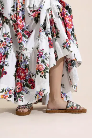 Dolce & Gabbana Embroidered Espadrille Slide | Thumbnail 2