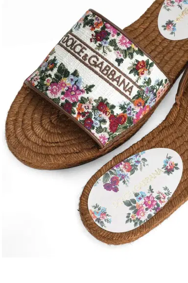 Dolce & Gabbana Embroidered Espadrille Slide | Thumbnail 5