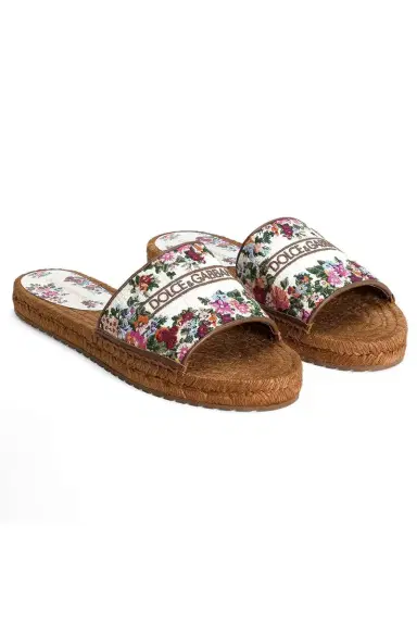 Dolce & Gabbana Embroidered Espadrille Slide | Thumbnail 6