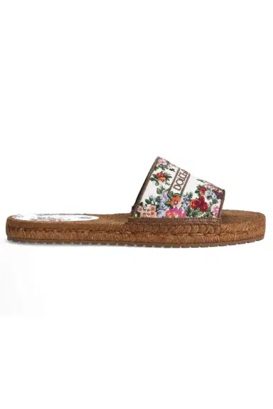 Dolce & Gabbana Embroidered Espadrille Slide | Thumbnail 1