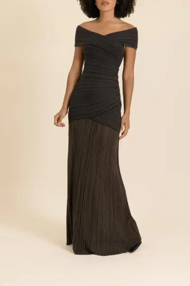 Balmain Off The Shoulder Light  Knit Dress | Thumbnail 2