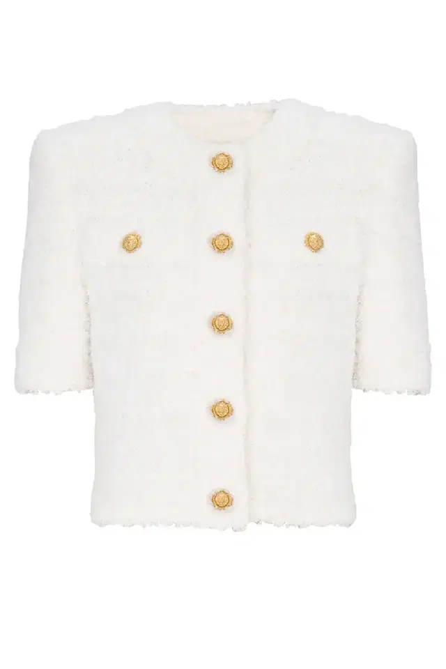 Short Sleeve Button Light Knit  Cardigan