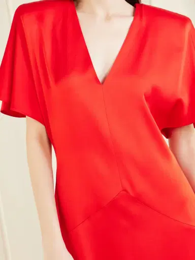 Stella McCartney Satin Midi Dress | Thumbnail 4