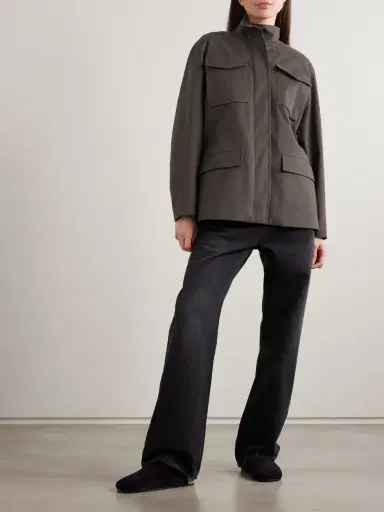 The Row Floriane Stretch Cotton And Cashmere-blend Field Jacket | Thumbnail 2 The Row Floriane Stretch Cotton And Cashmere-blend Field Jacket | Thumbnail 2
