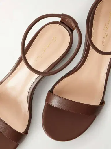 Gianvito Rossi 45 Leather Wedge Sandals | Thumbnail 5
