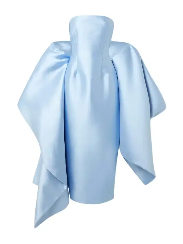 Renee Cape-effect Satin Midi Dress