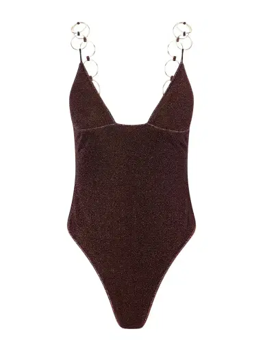 Oséree Lumière Embellished Metallic Swimsuit | Thumbnail 1 Oséree Lumière Embellished Metallic Swimsuit | Thumbnail 1