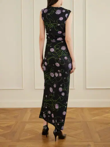 Stella McCartney Floral-print Knitted Midi Dress | Thumbnail 3 Stella McCartney Floral-print Knitted Midi Dress | Thumbnail 3