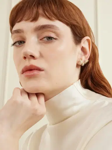 David Yurman Starburst 18-karat Gold Diamond Earrings | Thumbnail 2 David Yurman Starburst 18-karat Gold Diamond Earrings | Thumbnail 2