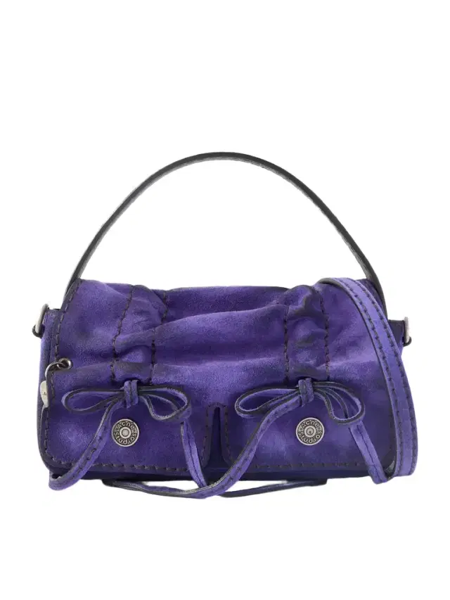 Micro Distressed Suede Shoulder Bag
