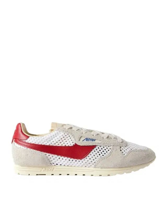 Windspin Brushed- Suede, Open-knit And Leather Sneakers