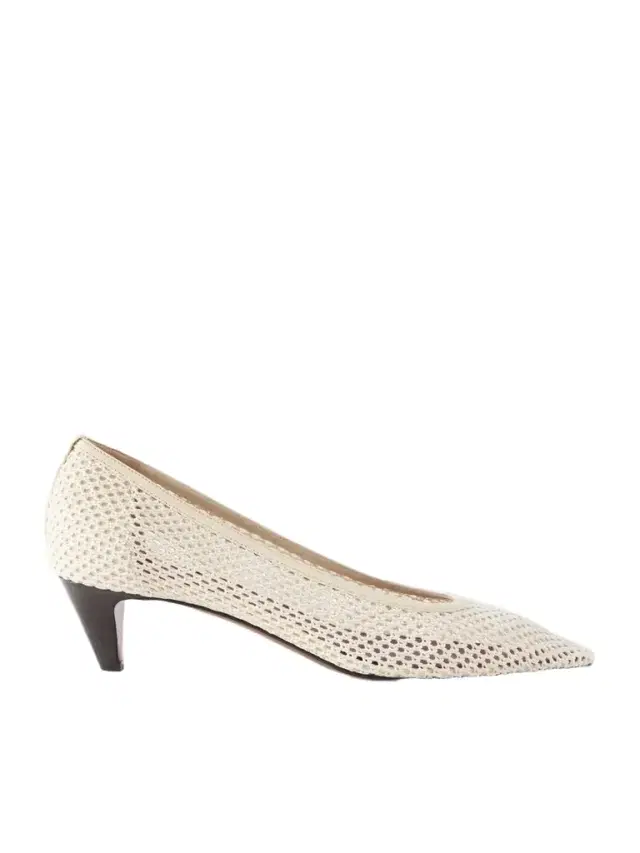Fera 40 Leather-trimmed Woven Pumps