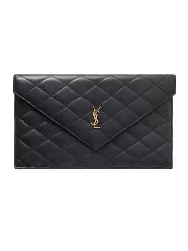 Saint Laurent Paris Matelassé Leather Pouch | Thumbnail 1 Saint Laurent Paris Matelassé Leather Pouch | Thumbnail 1