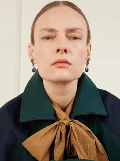 Saint Laurent Cassandre Pampille Silver-tone And Resin Earrings | Thumbnail 4