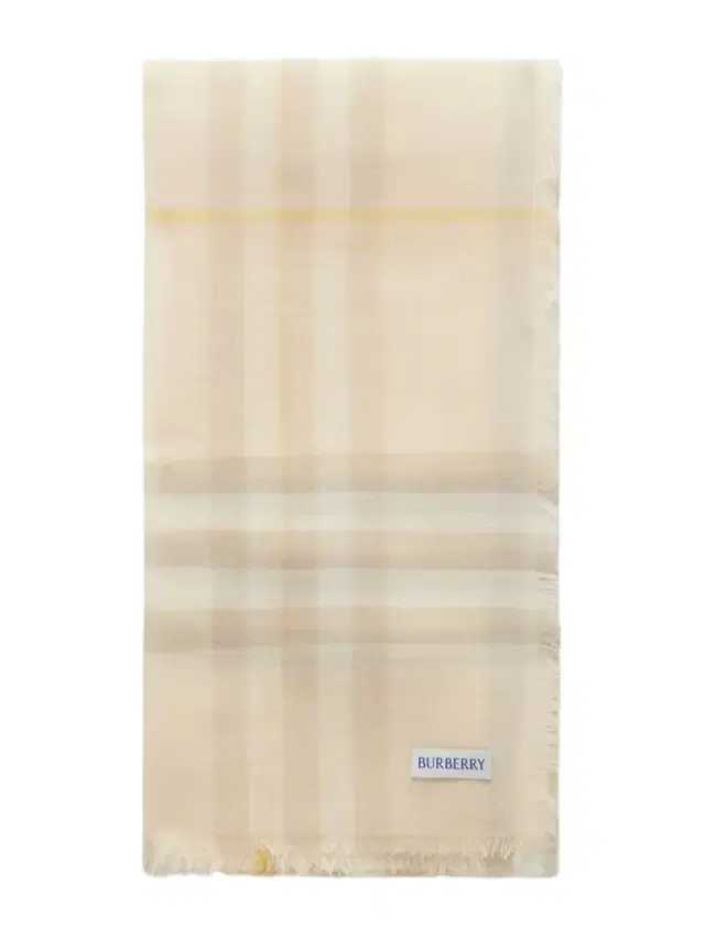 Frayed Checked Wool Scarf