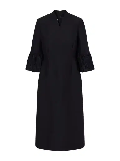 Valentino Garavani Wool And Silk-blend Crepe Midi Dress | Thumbnail 1 Valentino Garavani Wool And Silk-blend Crepe Midi Dress | Thumbnail 1